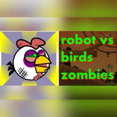Robot vs Birds Zombies