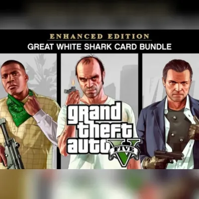Grand Theft Auto V Enhanced & Great White Shark Card (PC) Rockstar Games Launcher Key