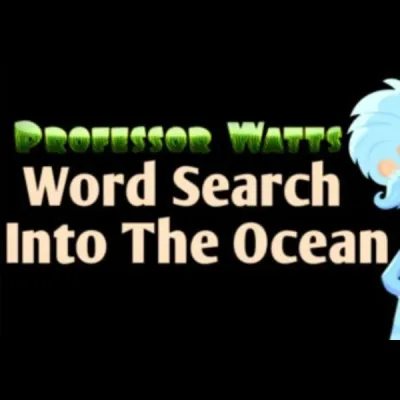 Professor Watts Word Search: Into The Ocean