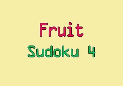 Fruit Sudoku 4