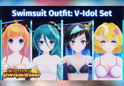 Neptunia Virtual Stars - Swimsuit Outfit: V-Idol Set DLC
