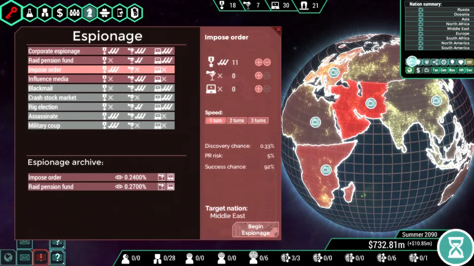 Spinnortality | cyberpunk management sim