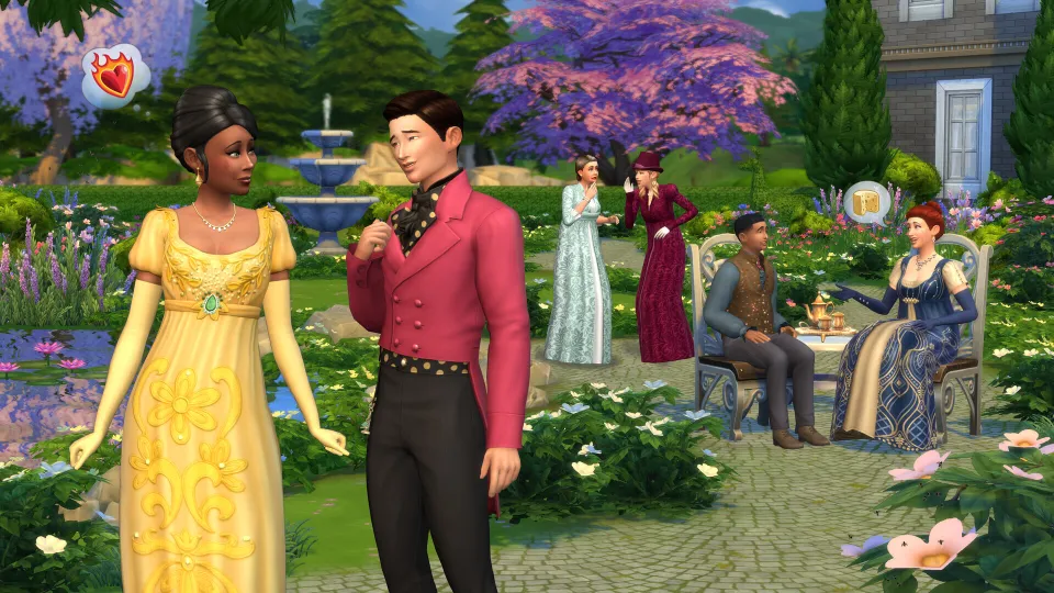 The Sims 4 Lady Bridgerton’s Masquerade Ball Fashion Kit