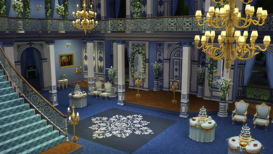The Sims 4 Lady Bridgerton’s Masquerade Ballroom Kit