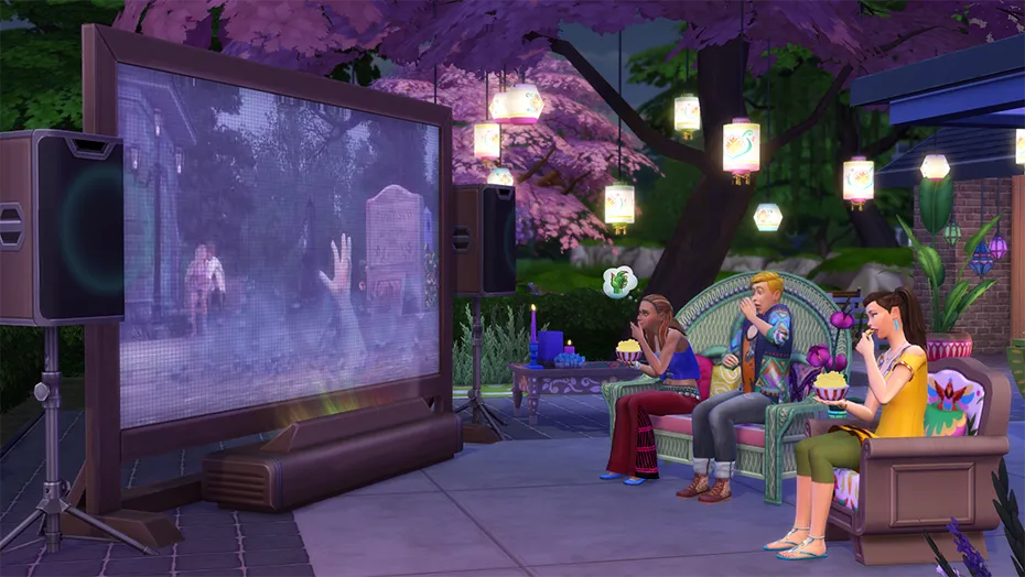 The Sims 4 Movie Hangout Stuff
