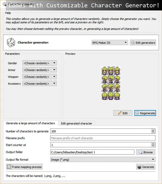 Game Character Hub PE: DS Generator Parts