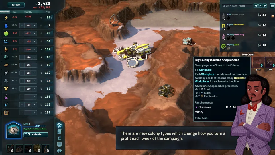Offworld Trading Company - The Patron and the Patriot