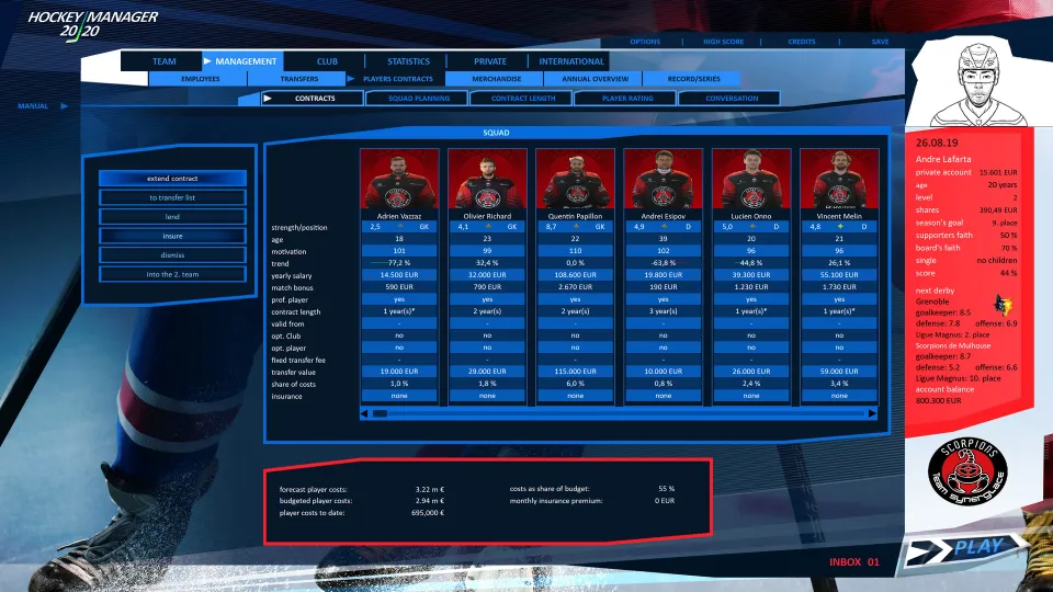 Hockey Manager 20|20 - Steam - Key