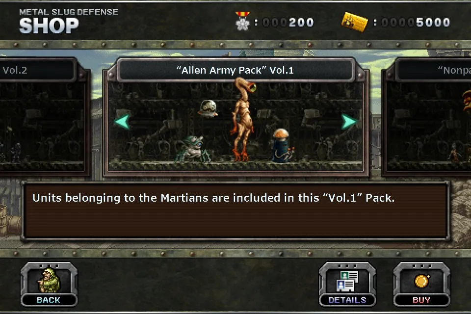 METAL SLUG DEFENSE - “Alien Army Pack” Vol.1 Steam Gift