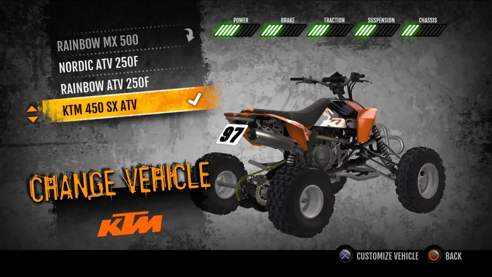 MX vs. ATV Supercross Encore - KTM 450 SX ATV Steam Gift