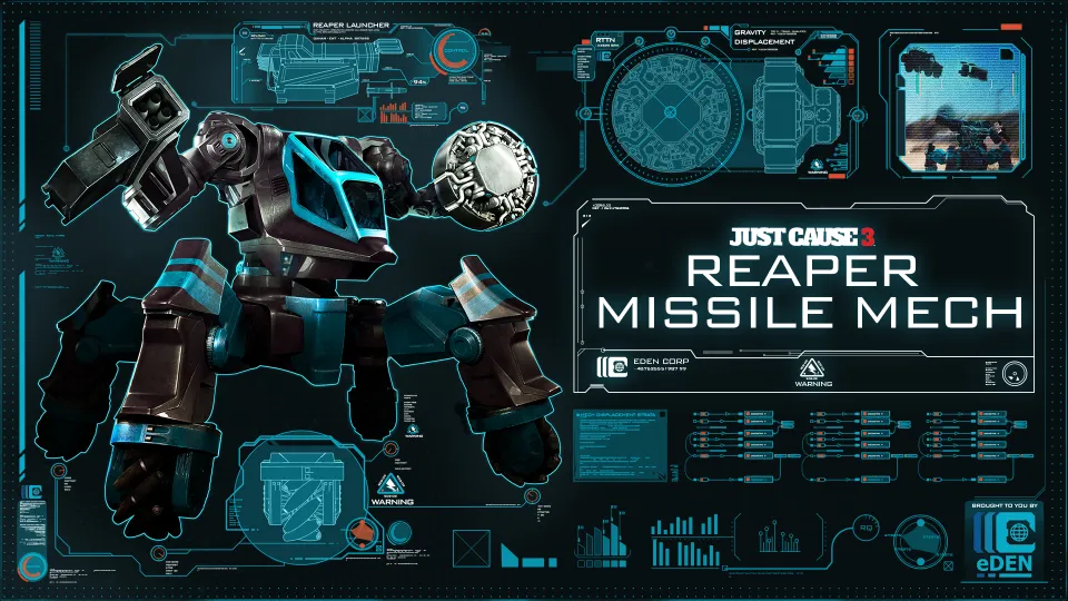 Just Cause 3 DLC: Reaper Missile Mech Steam Gift