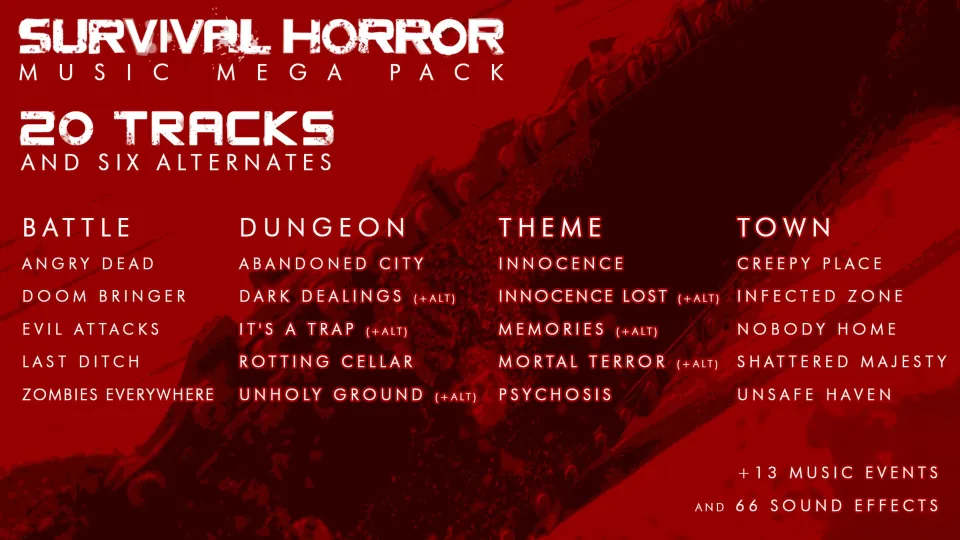 RPG Maker VX Ace - Survival Horror Music Pack