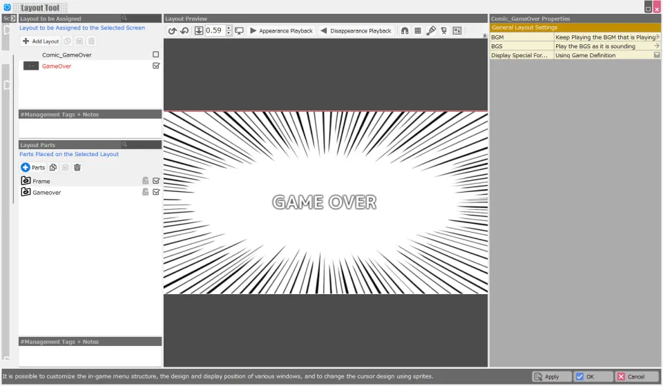 RPG Developer Bakin Layout Data Comic