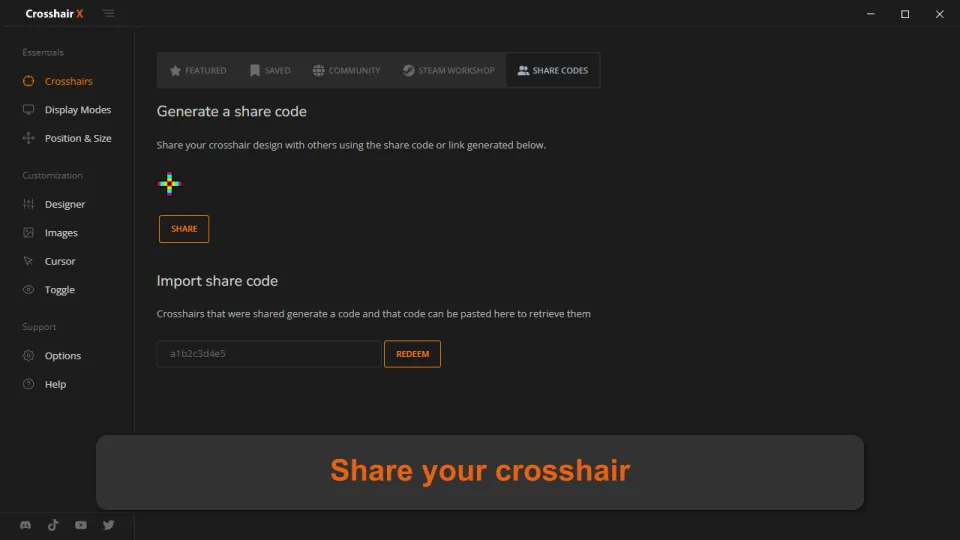 Crosshair X