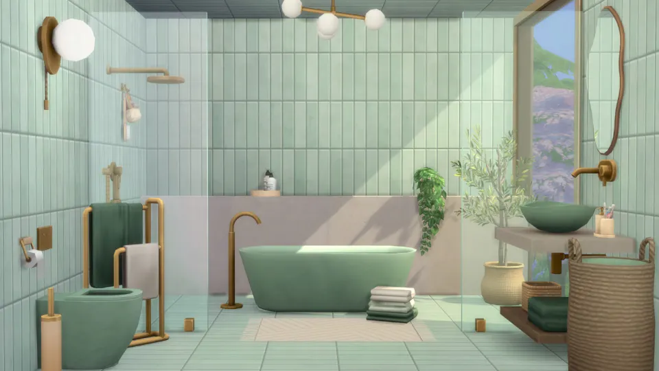 The Sims: 4 Sleek Bathroom Kit (PC) - EA App Key