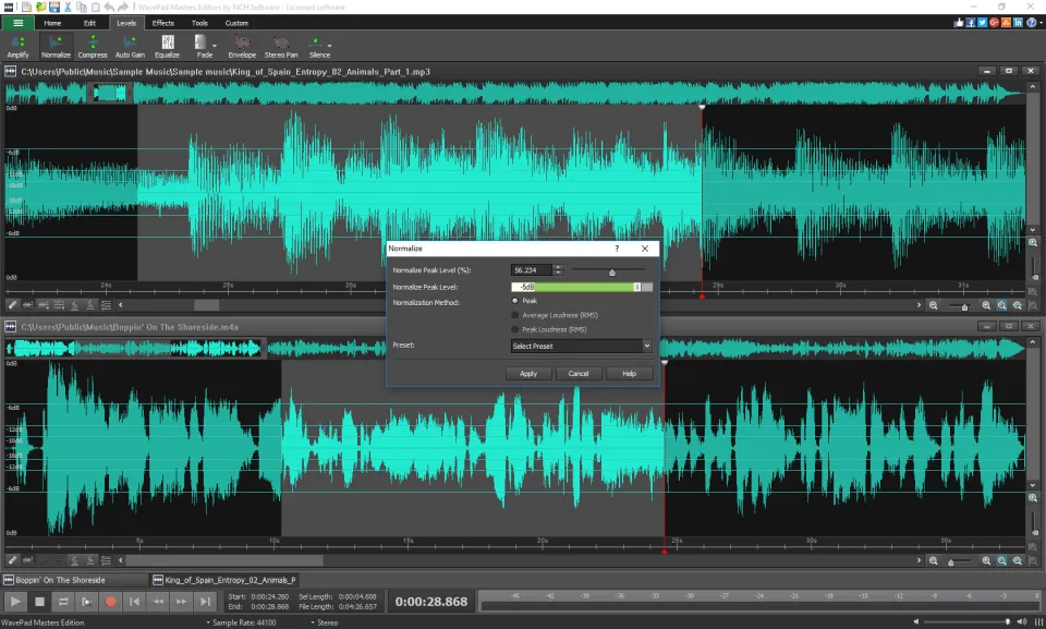 NCH: WavePad Audio Editing: Master's Edition