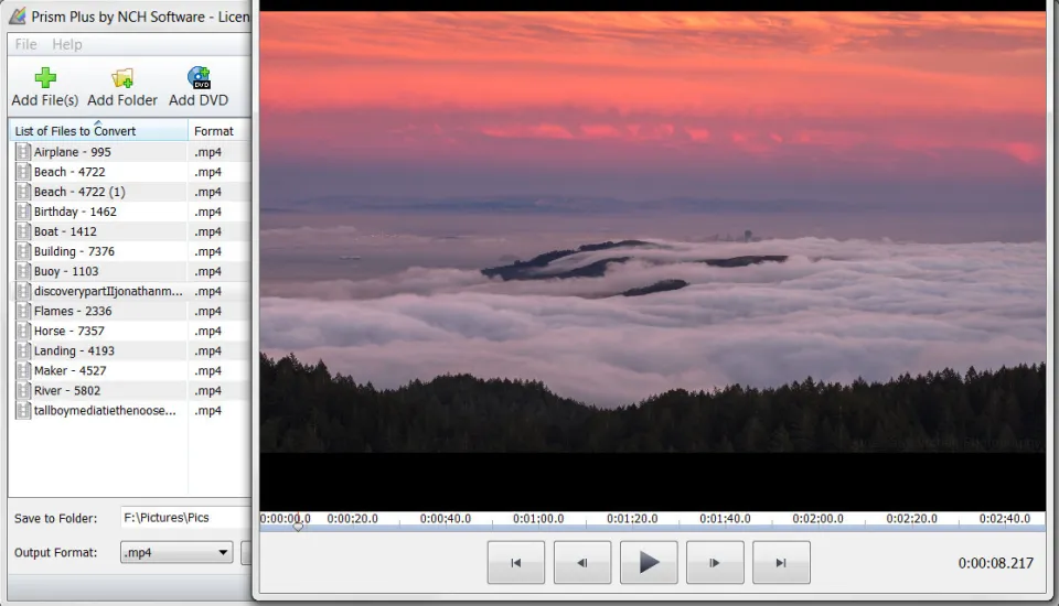 NCH: Prism Video File Converter