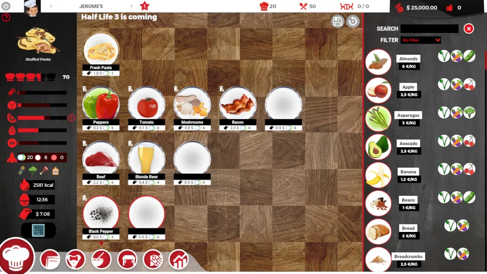 Chef: A Restaurant Tycoon Game Full Menu Bundle
