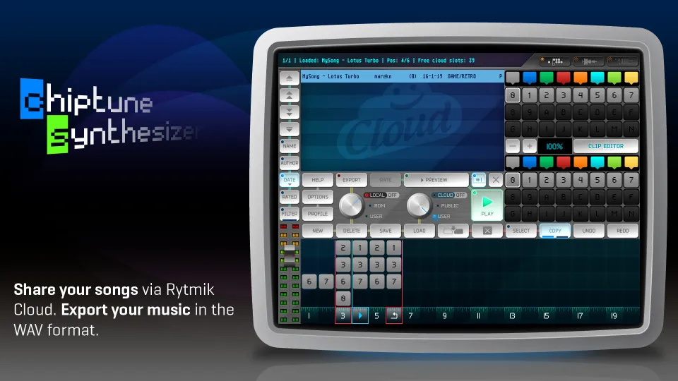 Rytmik Lite Chiptune Synthesizer